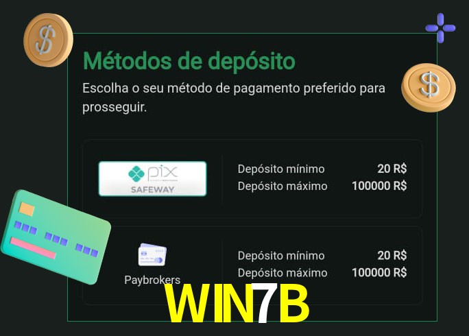 O cassino WIN7Bbet oferece uma grande variedade de métodos de pagamento
